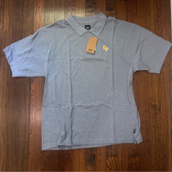 Vans Heather Blue Polo Shirt - Picture 1 of 4